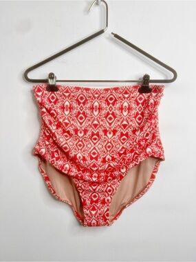 Hermoza Tod High Waisted Ruched Swimsuit Bottom NWT Size 14